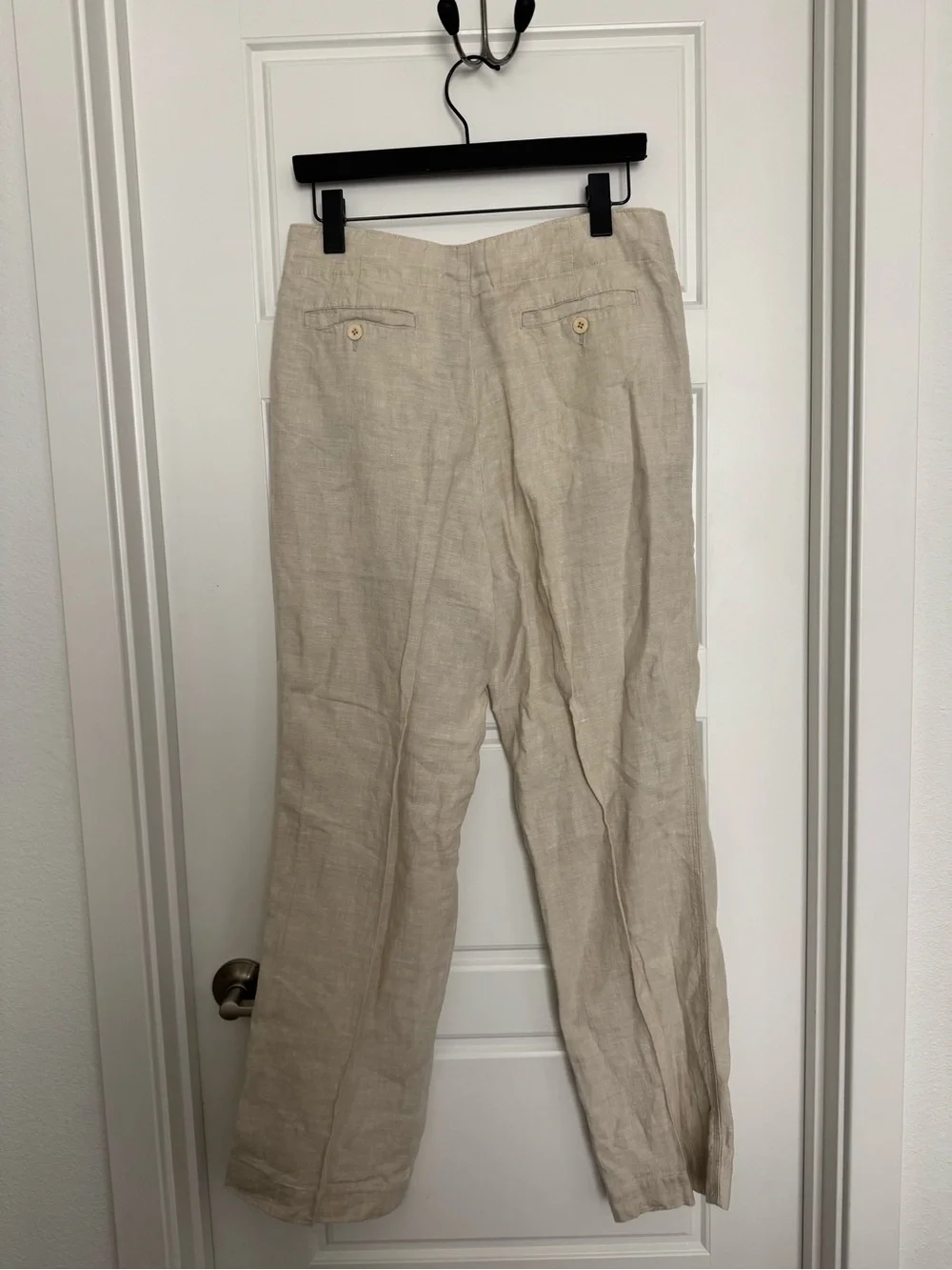 Beige Linen Drawstring Men’s Pants Beachcomber Island Company Size Small